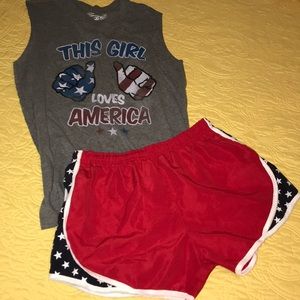 ❤️’merica! Royce running shorts